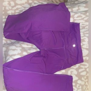 Lululemon size 6 flare pants, moonlit magenta